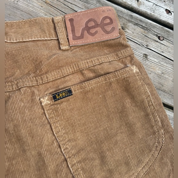 Vintage 80’s Lee Riders Men's Tan Corduroy Regular Fit Pants Jeans 34x32 EUC - Picture 8 of 8
